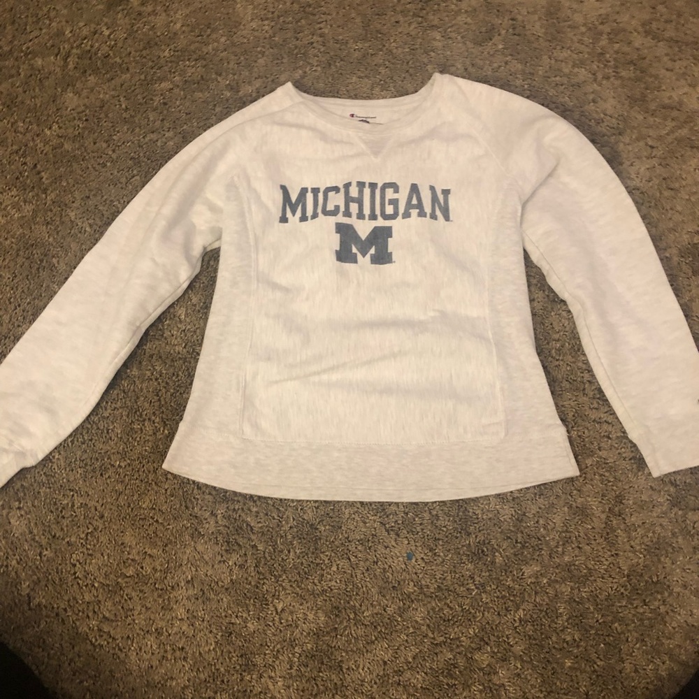 VTG reverse weave‎ womens Michigan sweatshirt MED